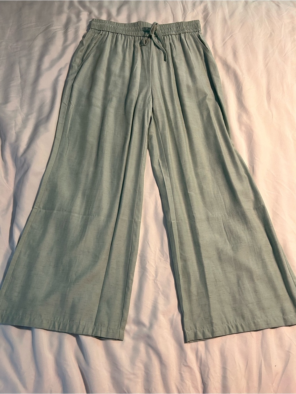 HALARA Mint Green Elastic-Waist Pull-On Pants